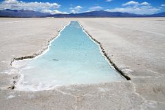 04 Salt Pool At Salinas Grandes Dry Salt Lake Argentina